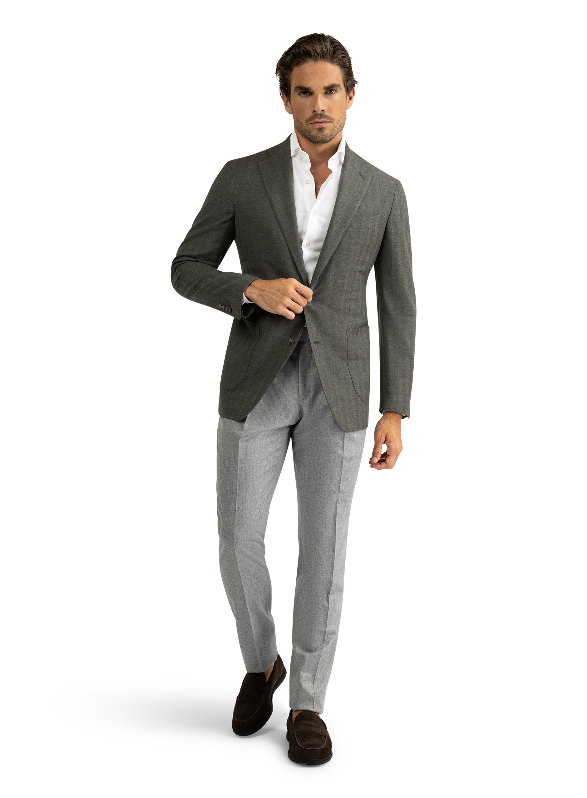 Jasje van wol en zijde | Groen