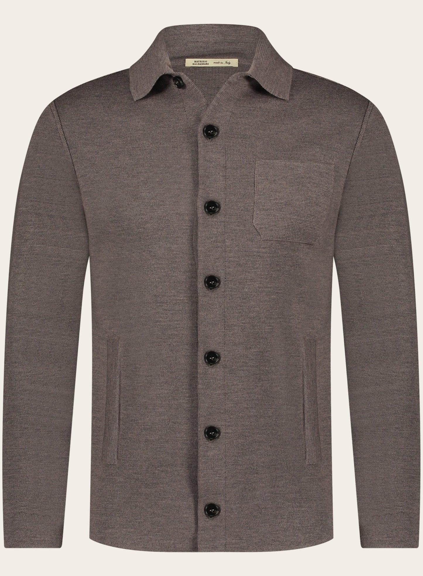 Overshirt van scheerwol