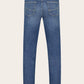 Slim-fit bard jeans | Blauw