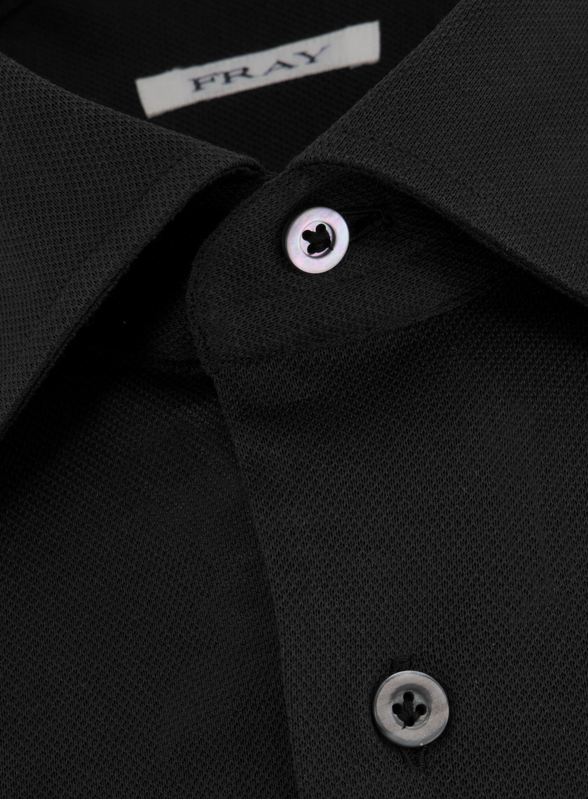 Regular-fit Gabriel piqué overhemd | Antraciet