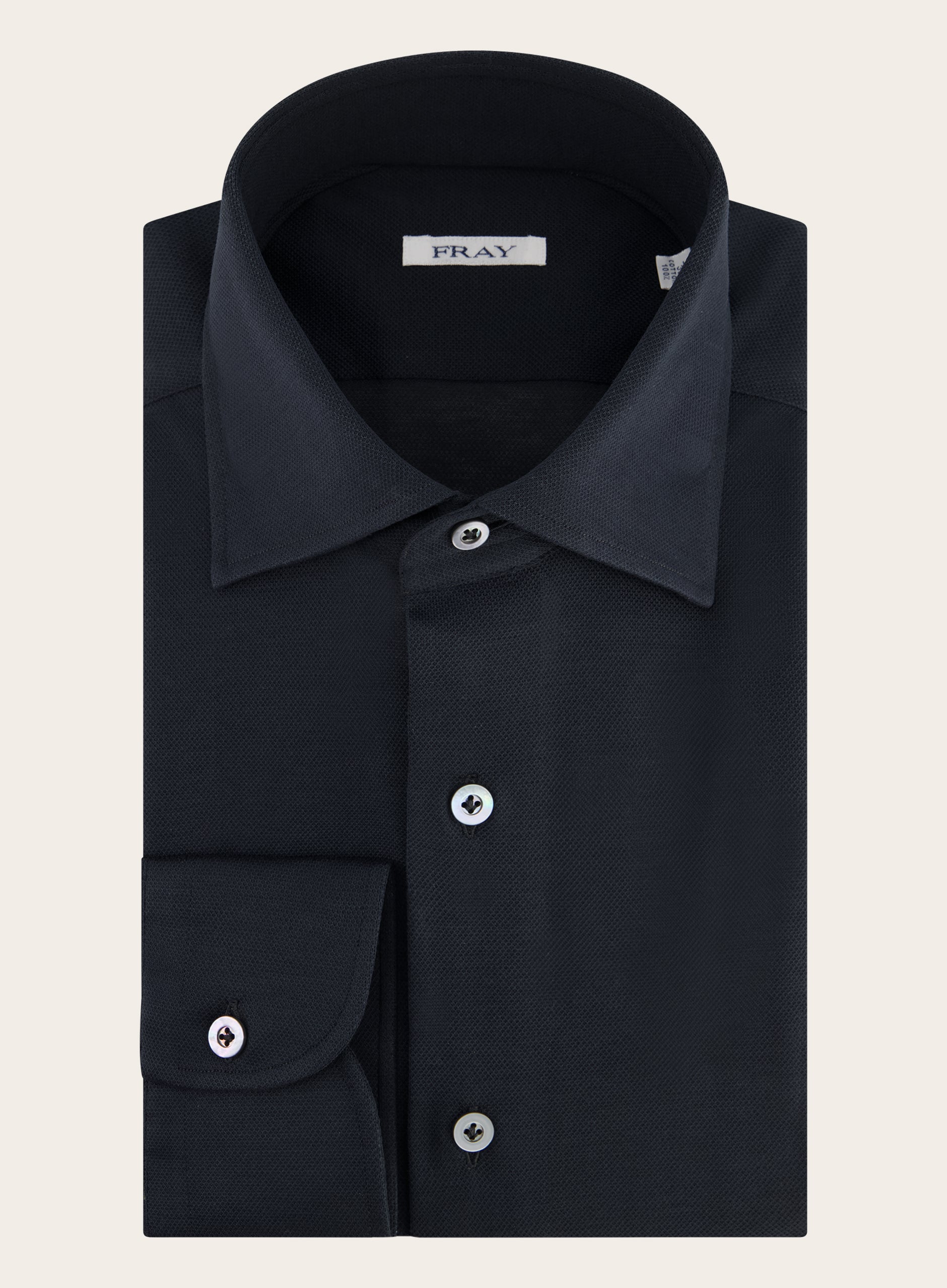 Regular-fit Gabriel piqué overhemd | BLUE NAVY