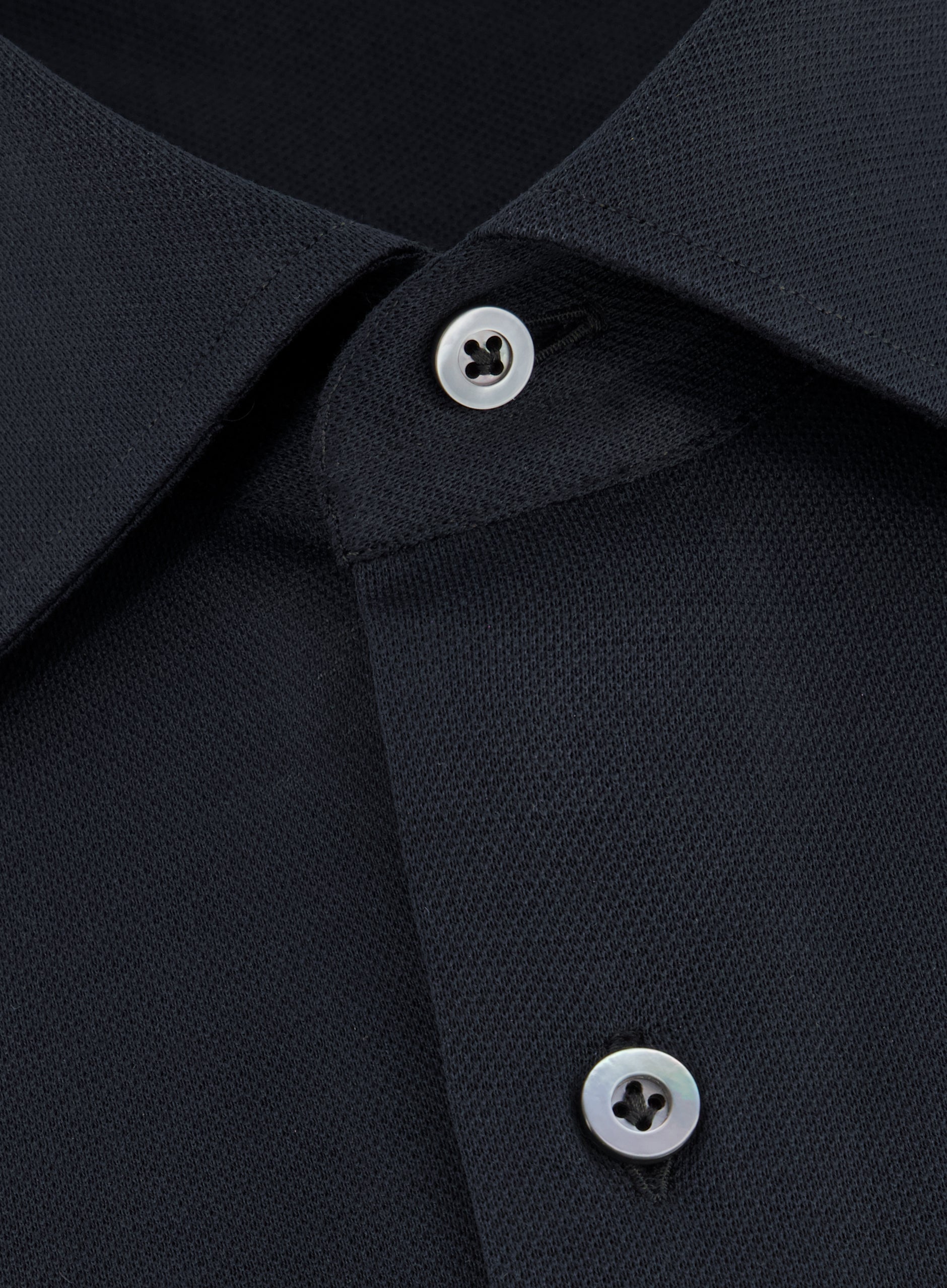 Regular-fit Gabriel piqué overhemd | BLUE NAVY