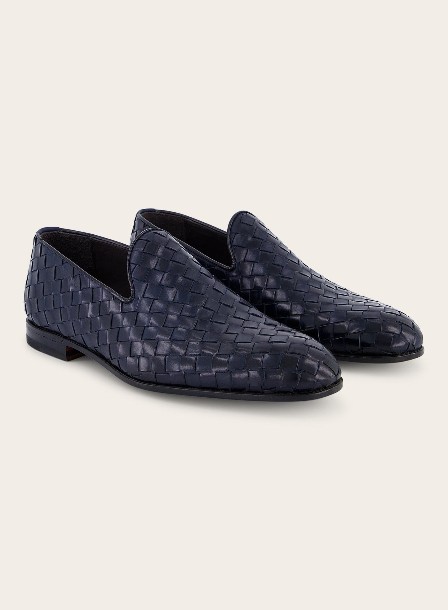 Loafers van leer | BLUE NAVY