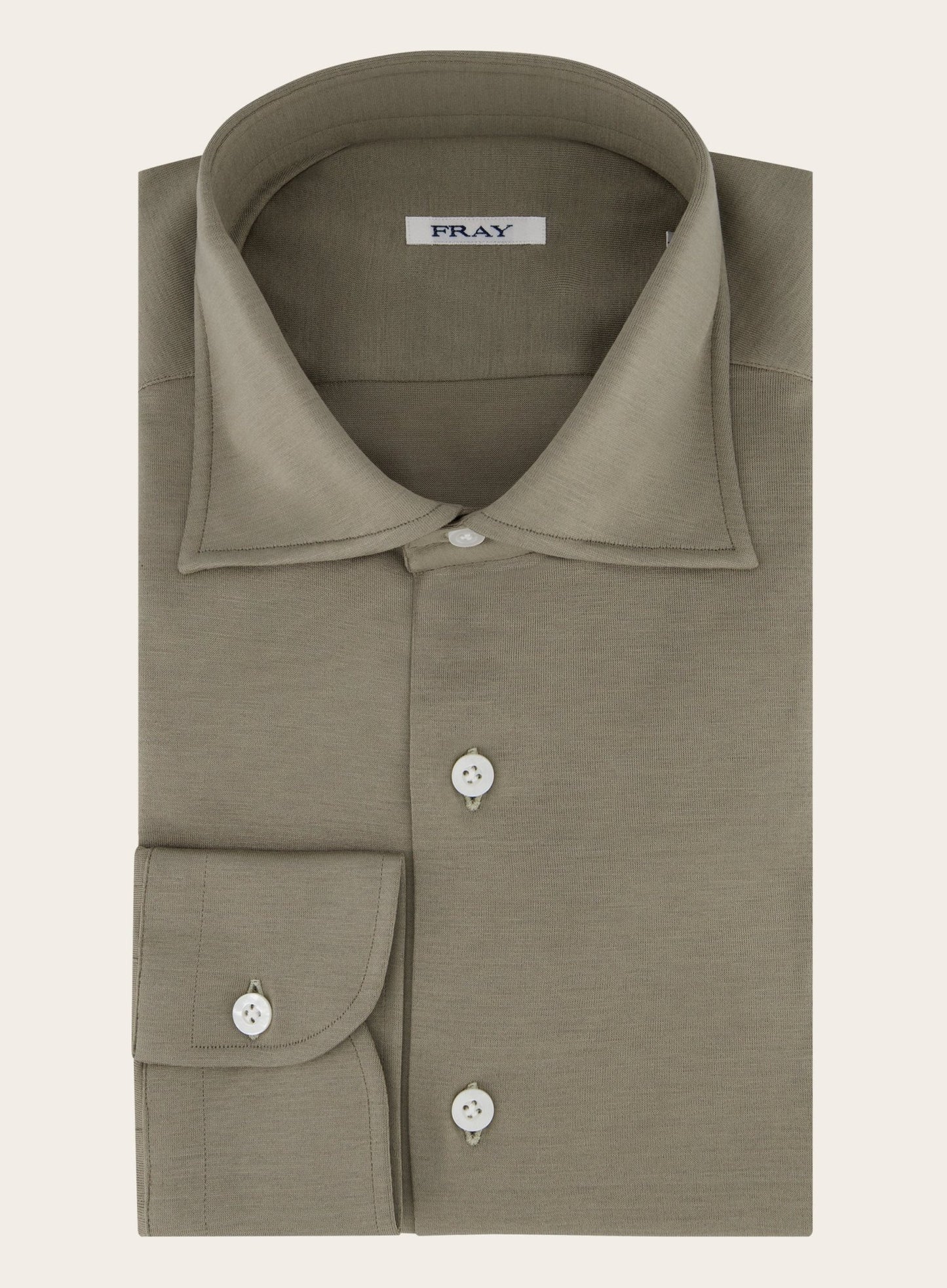 Gabriel shirt van katoen | Beige-Bruin