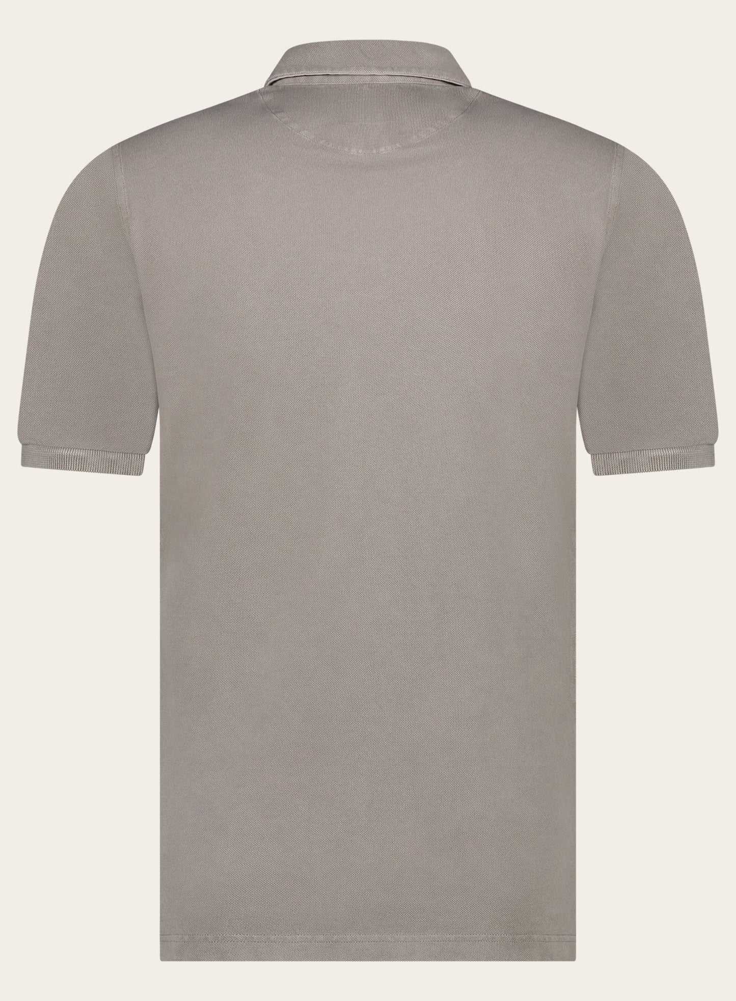 Polo met korte mouwen van katoen | TAUPE