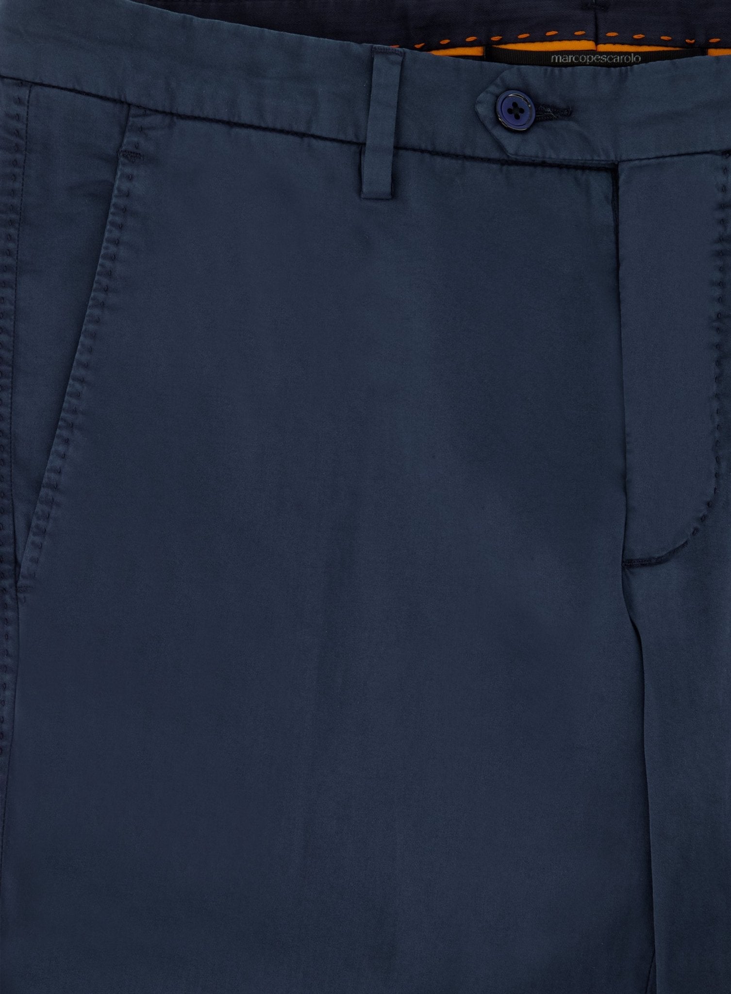 Slim-fit pantalon van katoen | BLUE NAVY