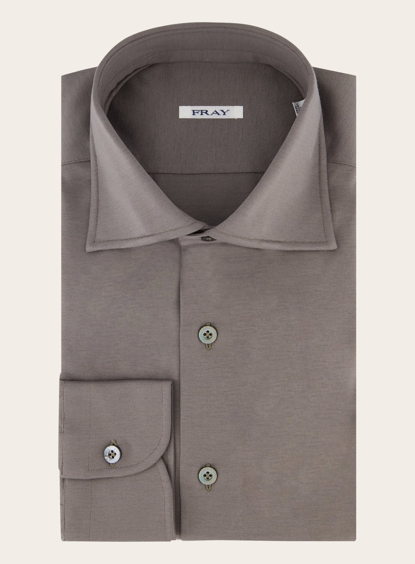 Gabriel shirt van katoen | TAUPE