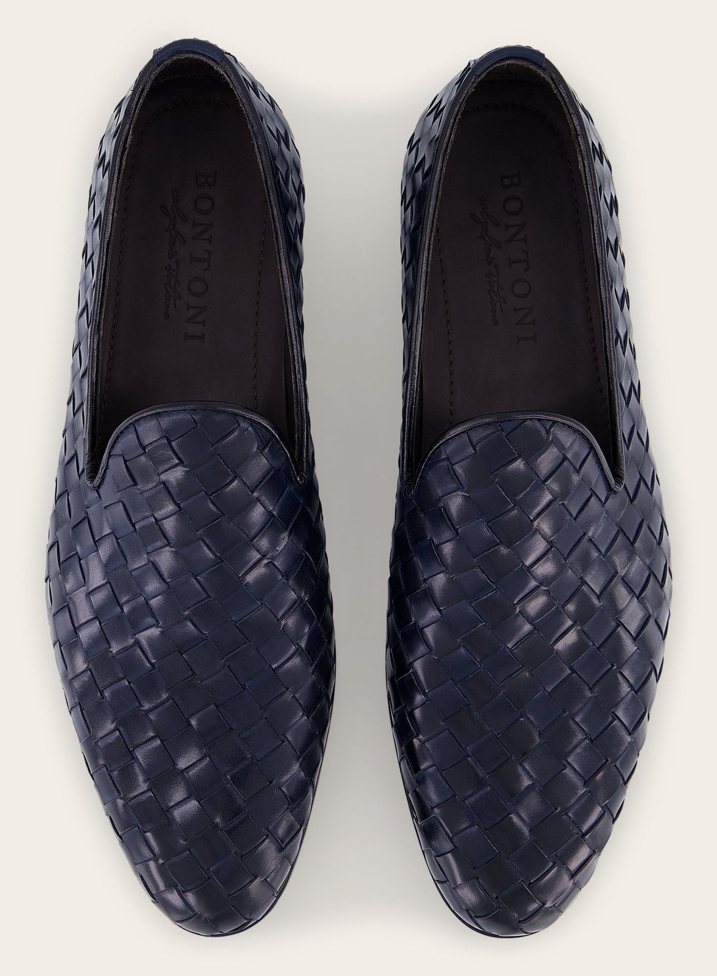 Loafers van leer | BLUE NAVY