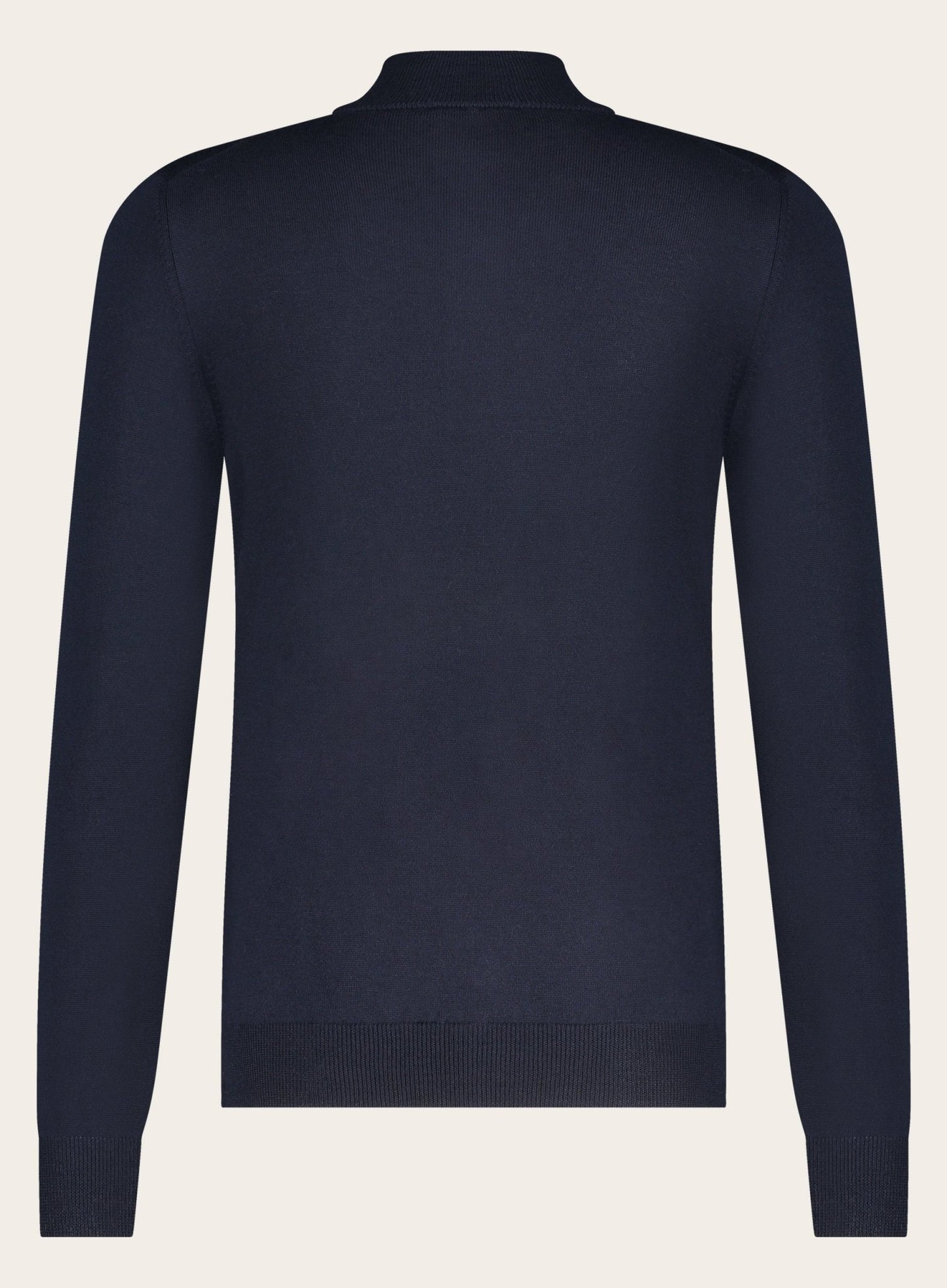 Half-zip trui van wol | BLUE NAVY