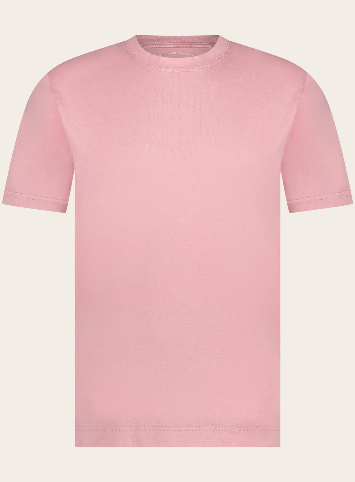 Crewneck T-shirt van katoen | Roze
