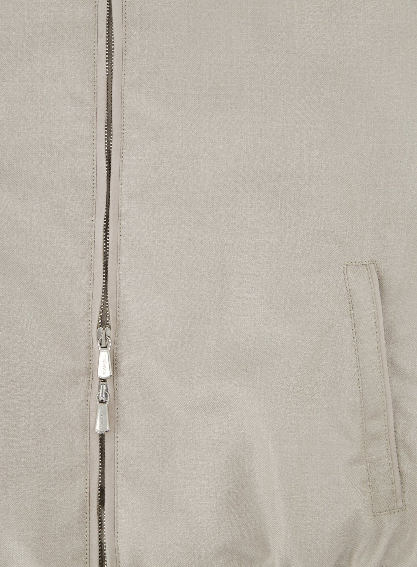 Jack met opstaande kraag van wol | TAUPE