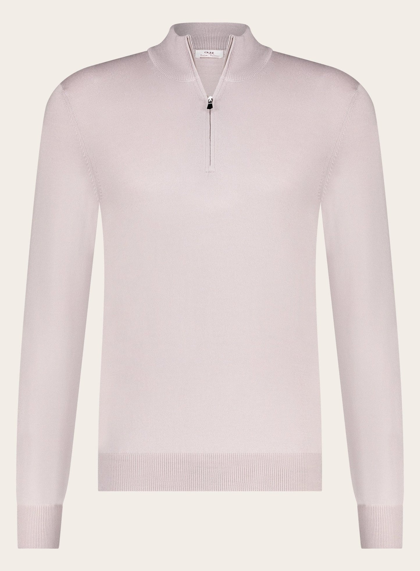 Half-zip trui van wol