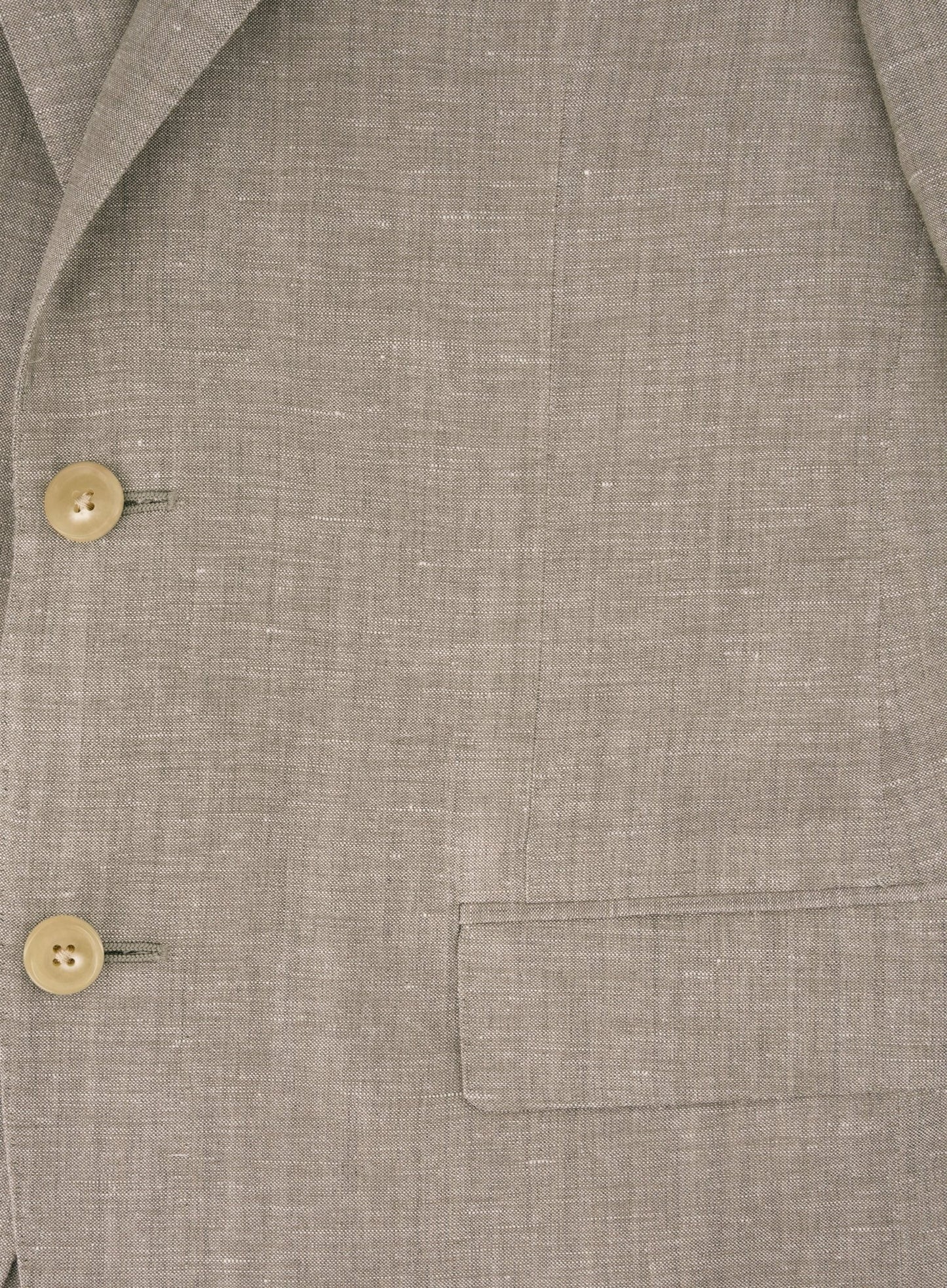 Three-piece suit of wool and linen
