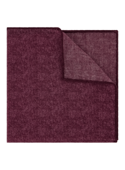 Fazzoletto da taschino in lana e seta | DARK BORDEAUX