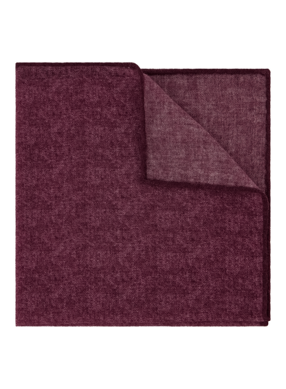 Gemêleerd pochet van wol en zijde | DARK BORDEAUX