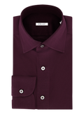 Overhemd in katoen | DARK BORDEAUX