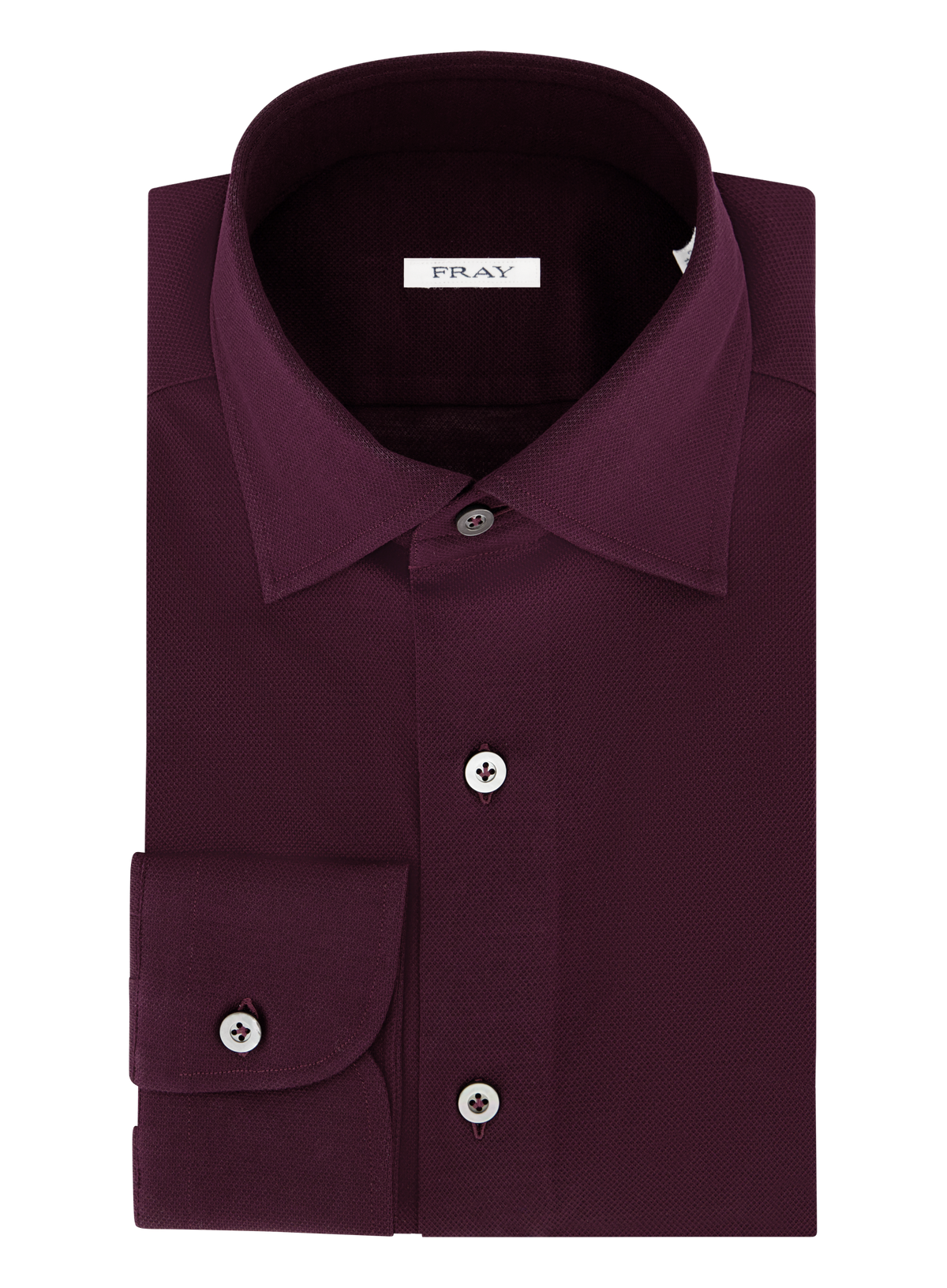 Overhemd in katoen | DARK BORDEAUX