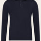 Poloshirt van wol en cashmere | BLUE NAVY