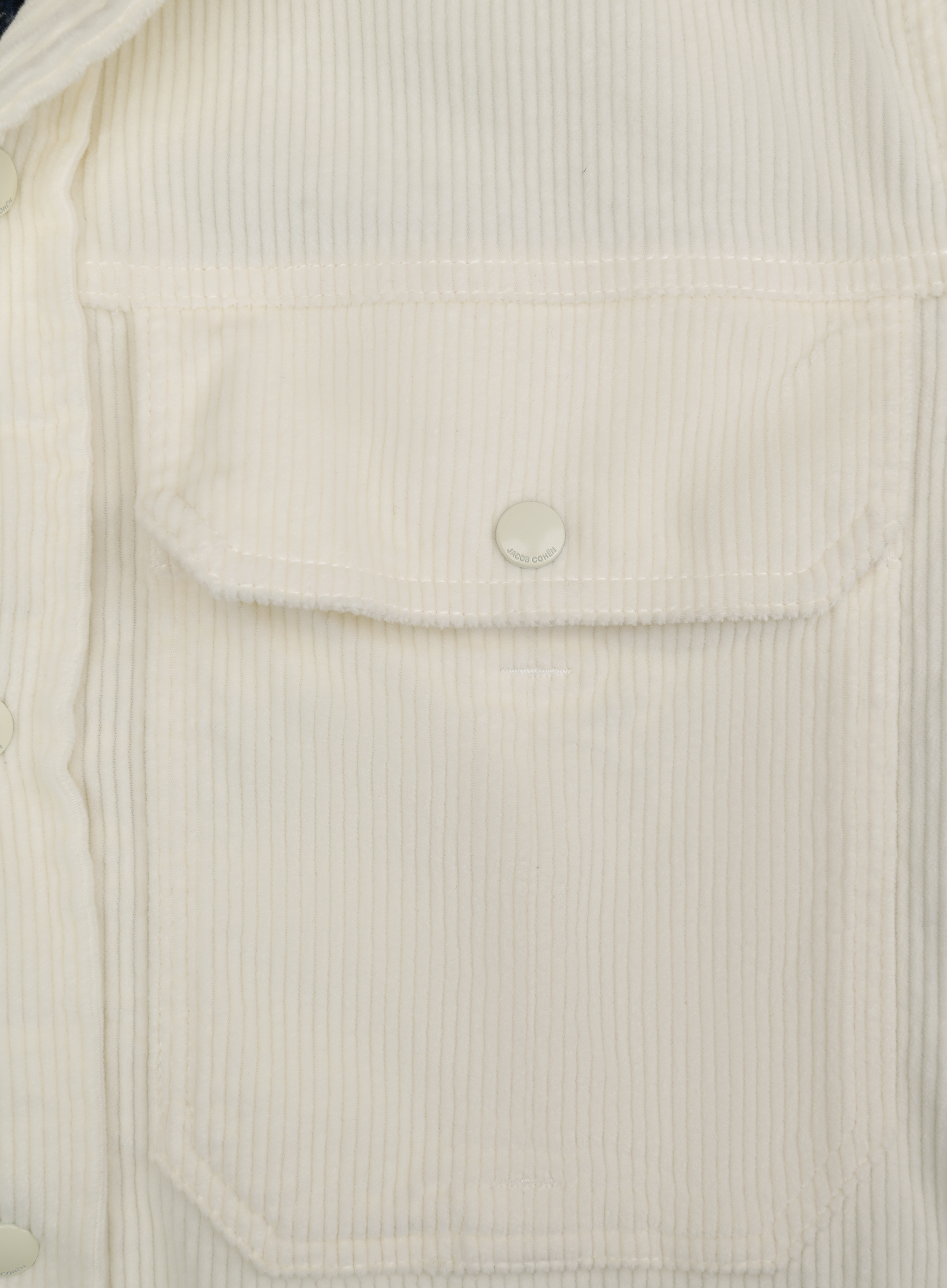 Corduroy jack van katoen en cashmere | FULL_WIDTH | Wit