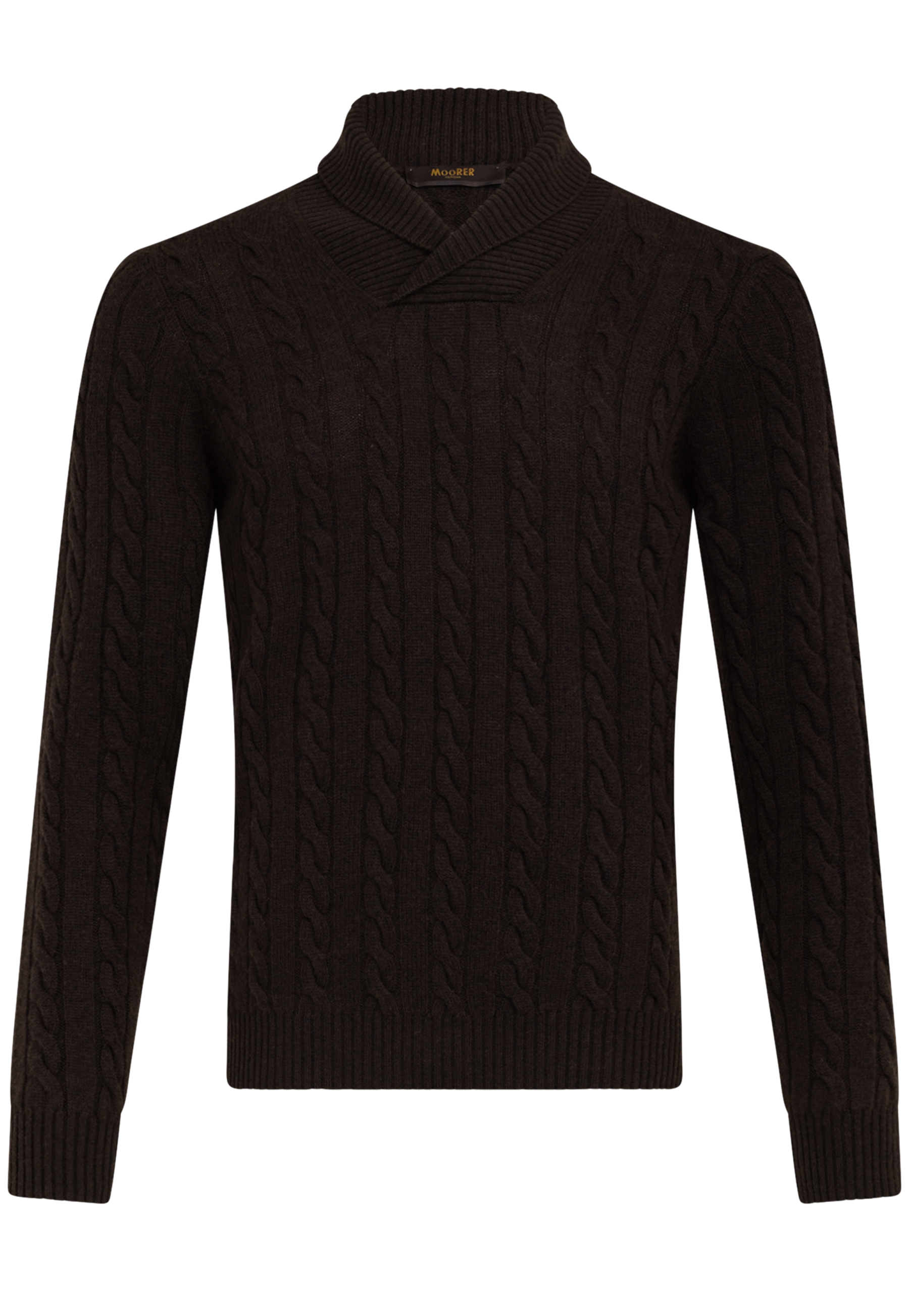 Kabelgebreide trui van wol, zijde en cashmere | FULL_WIDTH | D.Bruin