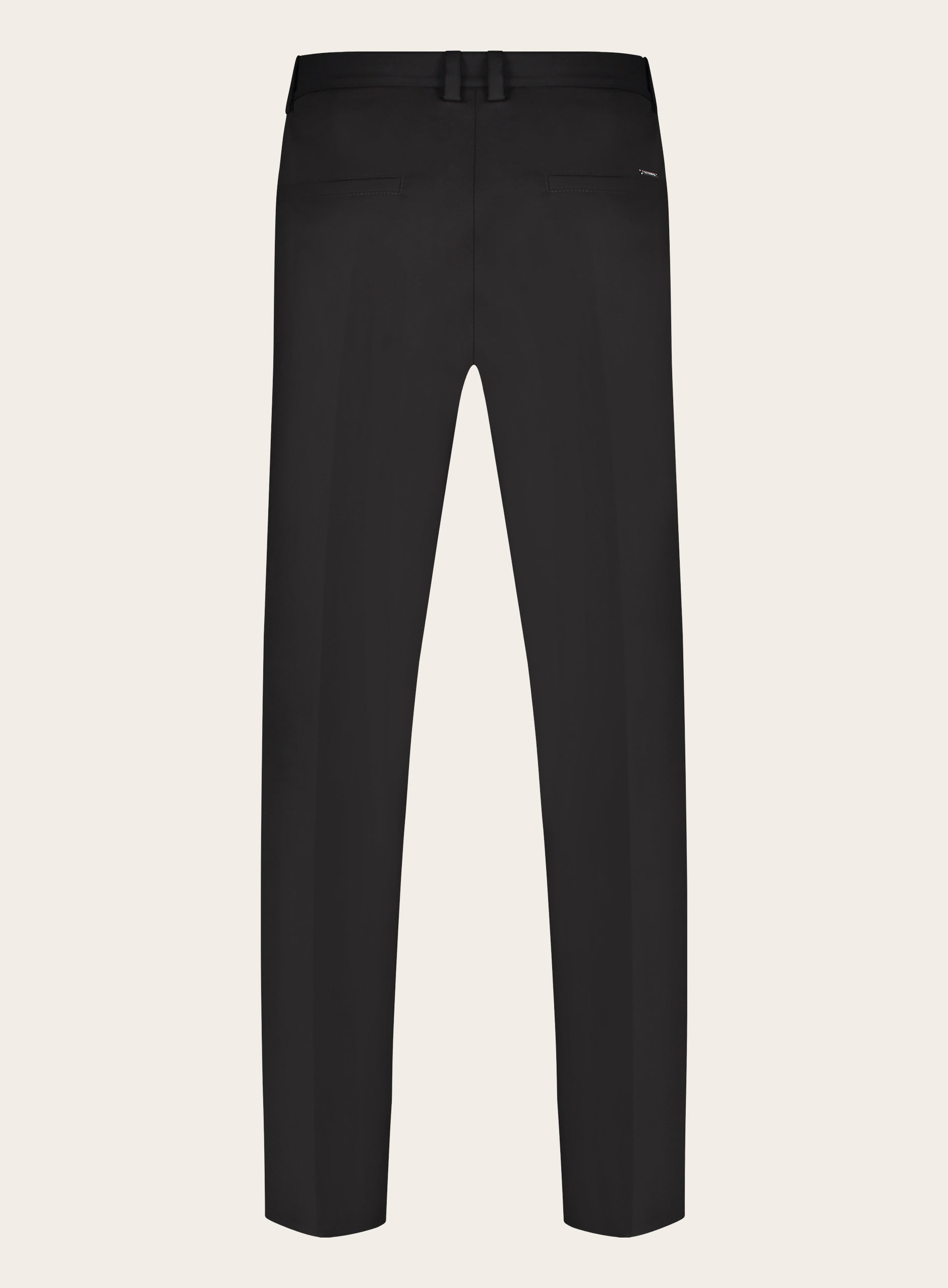 Jogpantalon van katoen en elastaan | Zwart
