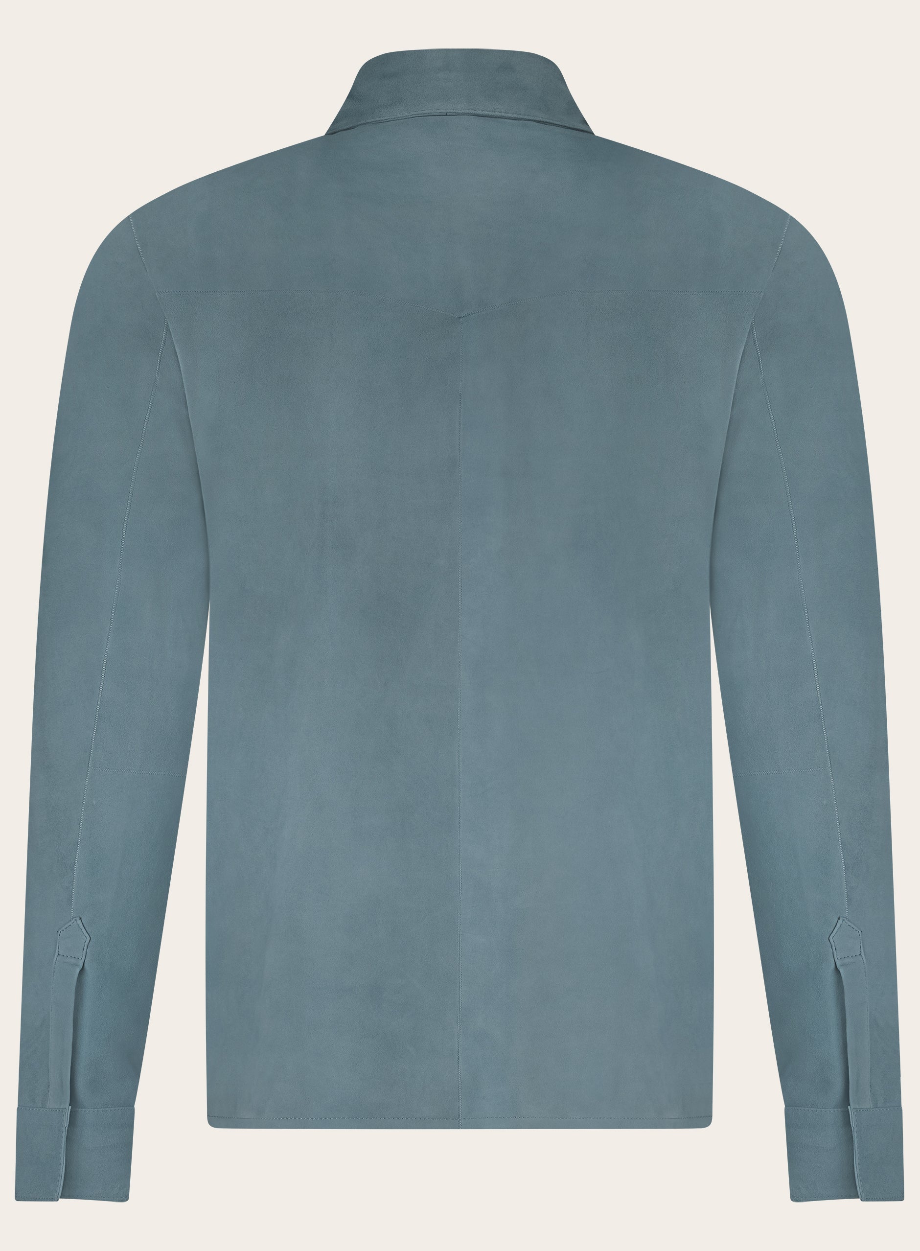 Rocco overshirt van suède | Blauw