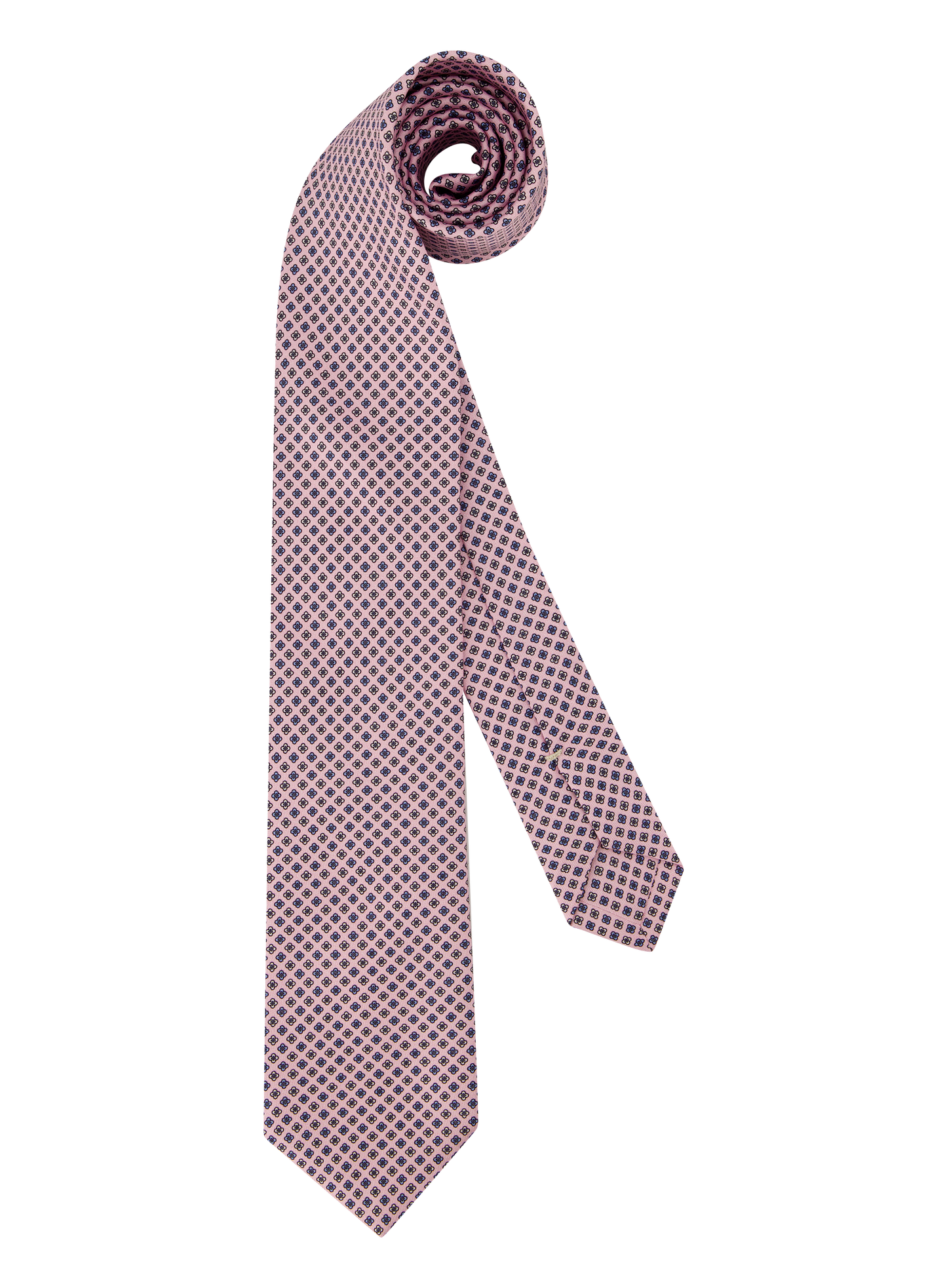 Stropdas van zijde met bloemenprint | ROZE