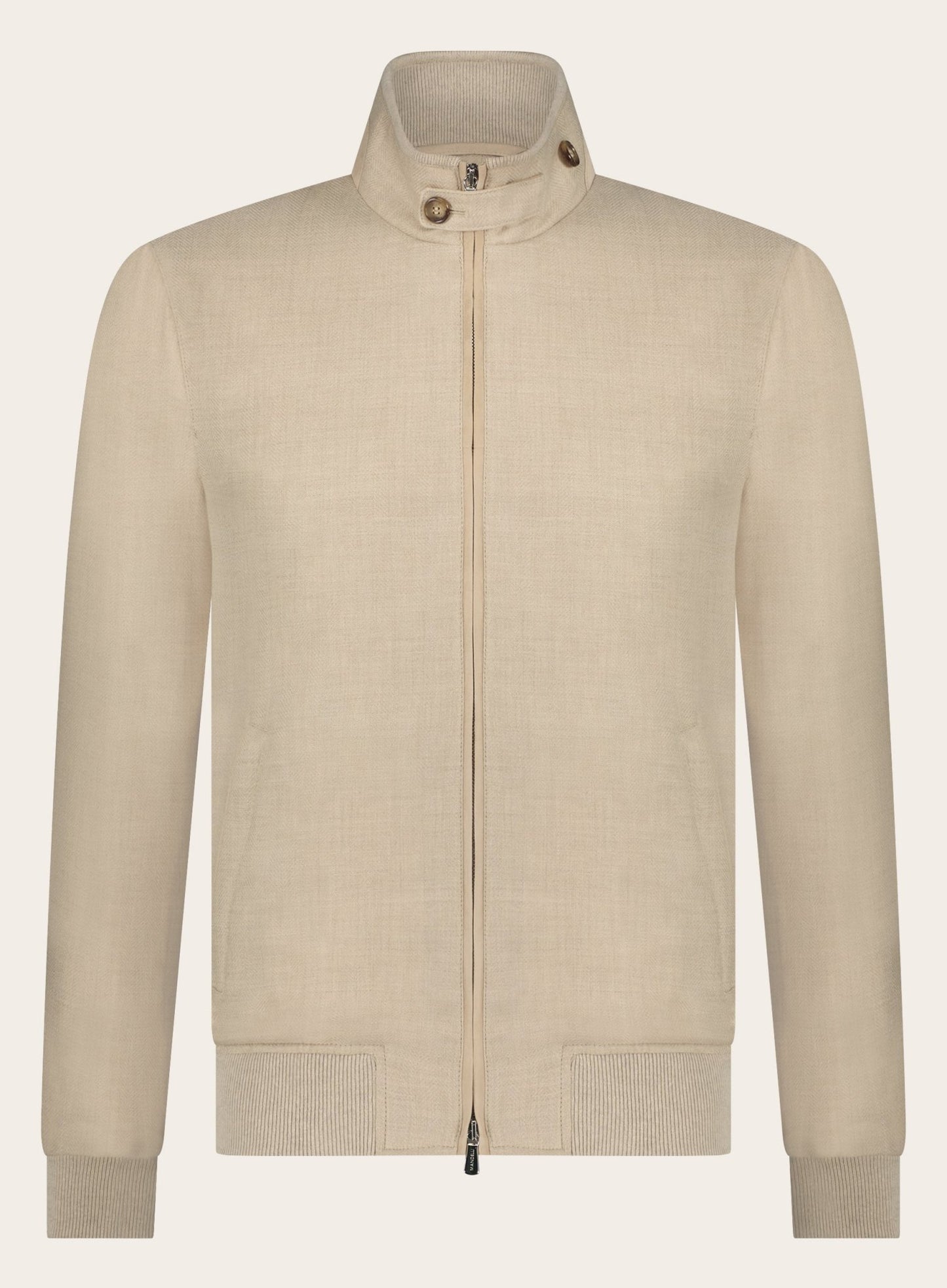 Regular-fit cashmere bomberjack | Beige