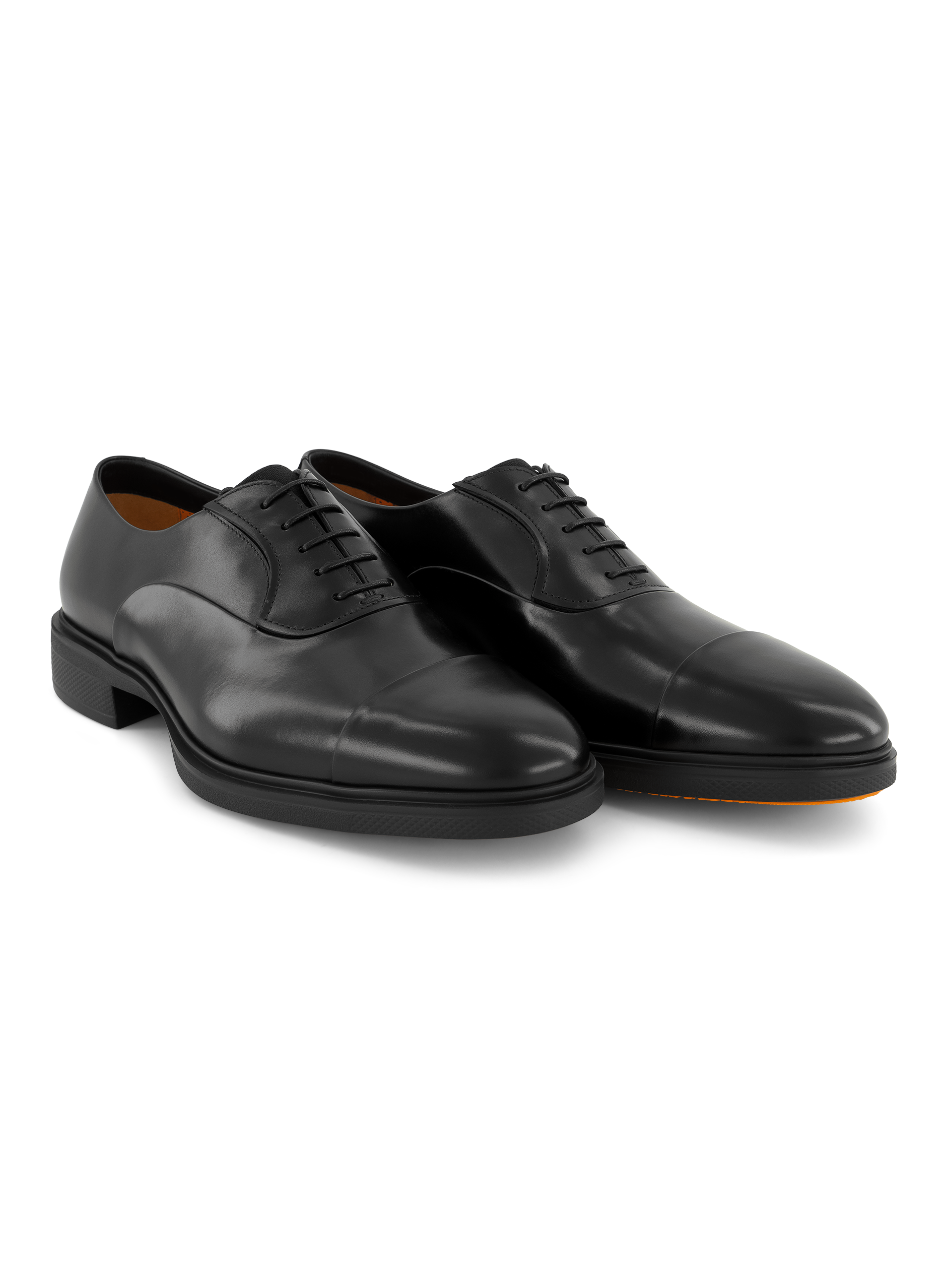 Veterschoenen van leer | Zwart