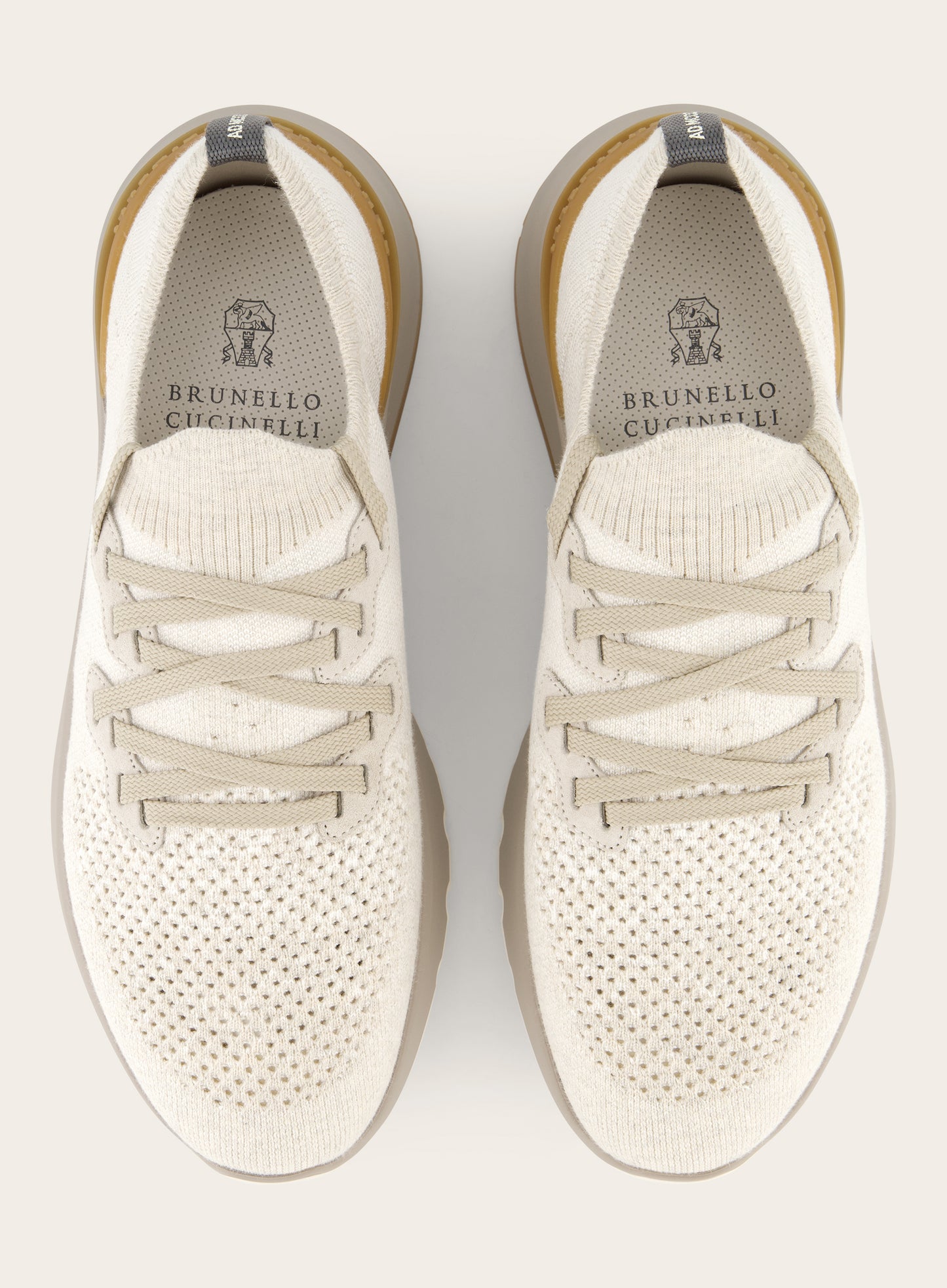 Knitted low-top sneakers | L.BEIGE