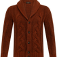 Cardigan van virgin wol | FULL_WIDTH | Roest
