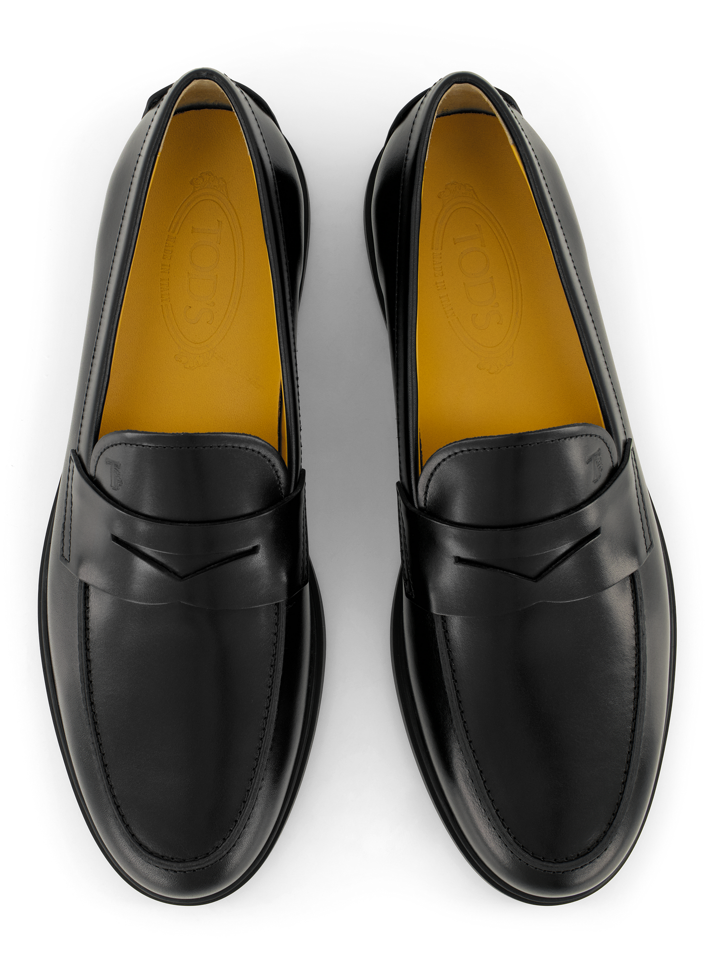 Penny loafers van leer | Zwart