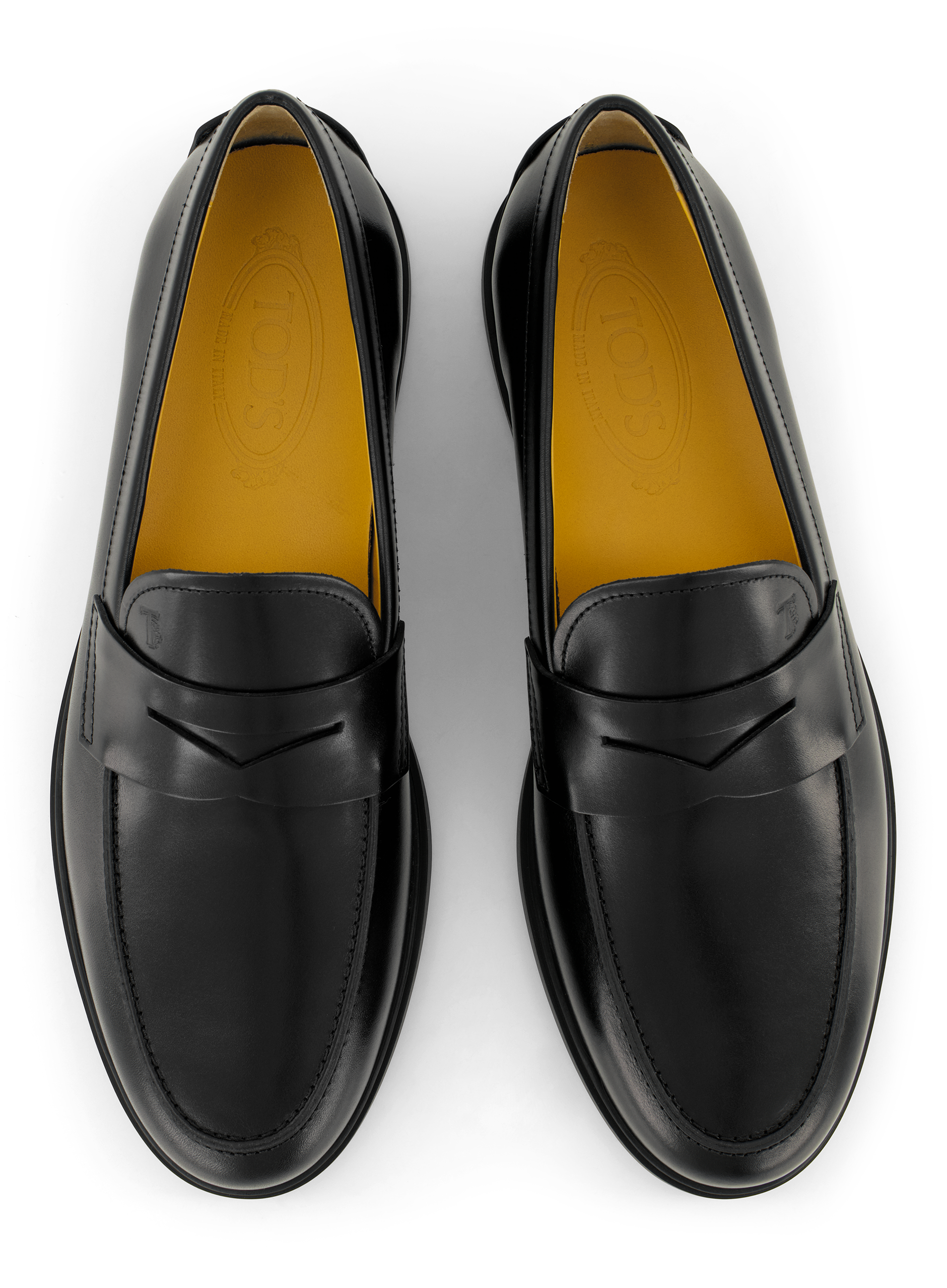 Penny loafers van leer | Zwart