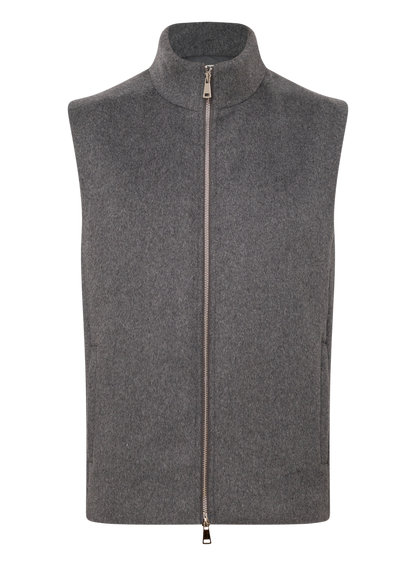 Axel bodywarmer van wol | D.Grijs