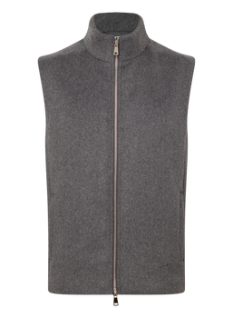 Axel bodywarmer van wol | D.Grijs
