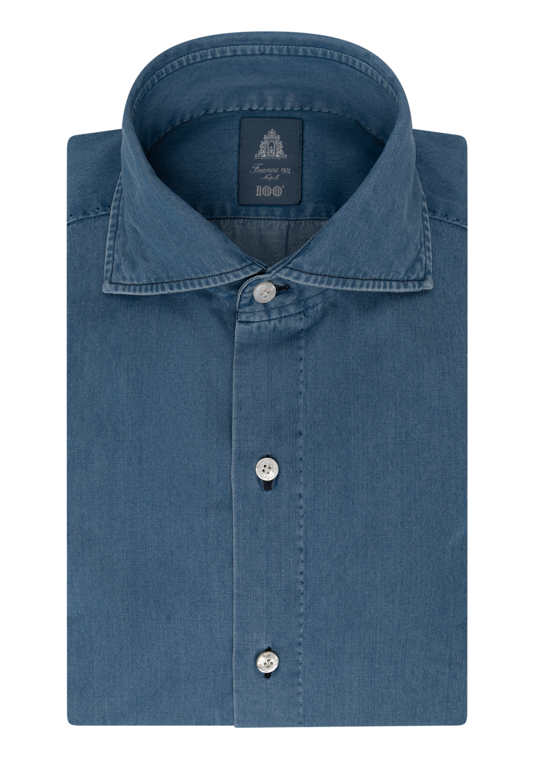 Denim shirt van katoen | LGHT BLUE DENIM