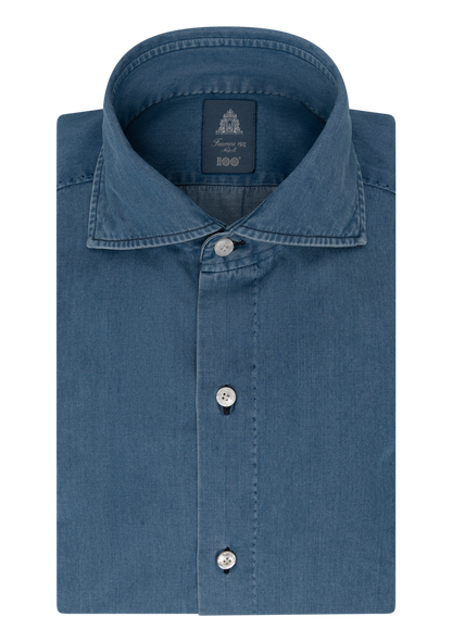 Denim shirt van katoen | LGHT BLUE DENIM