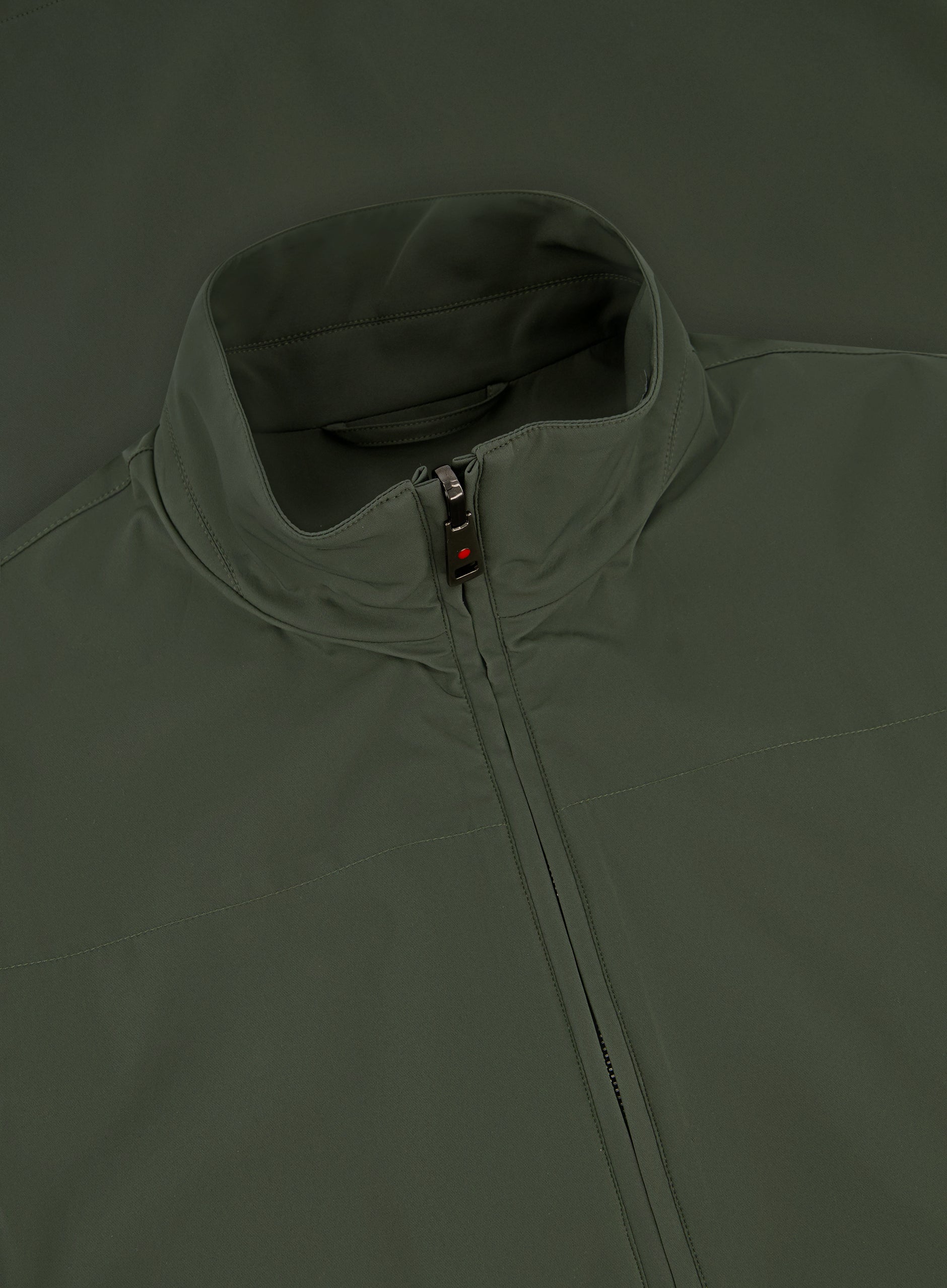 Bodywarmer met opstaande kraag | FULL_WIDTH | D.Groen