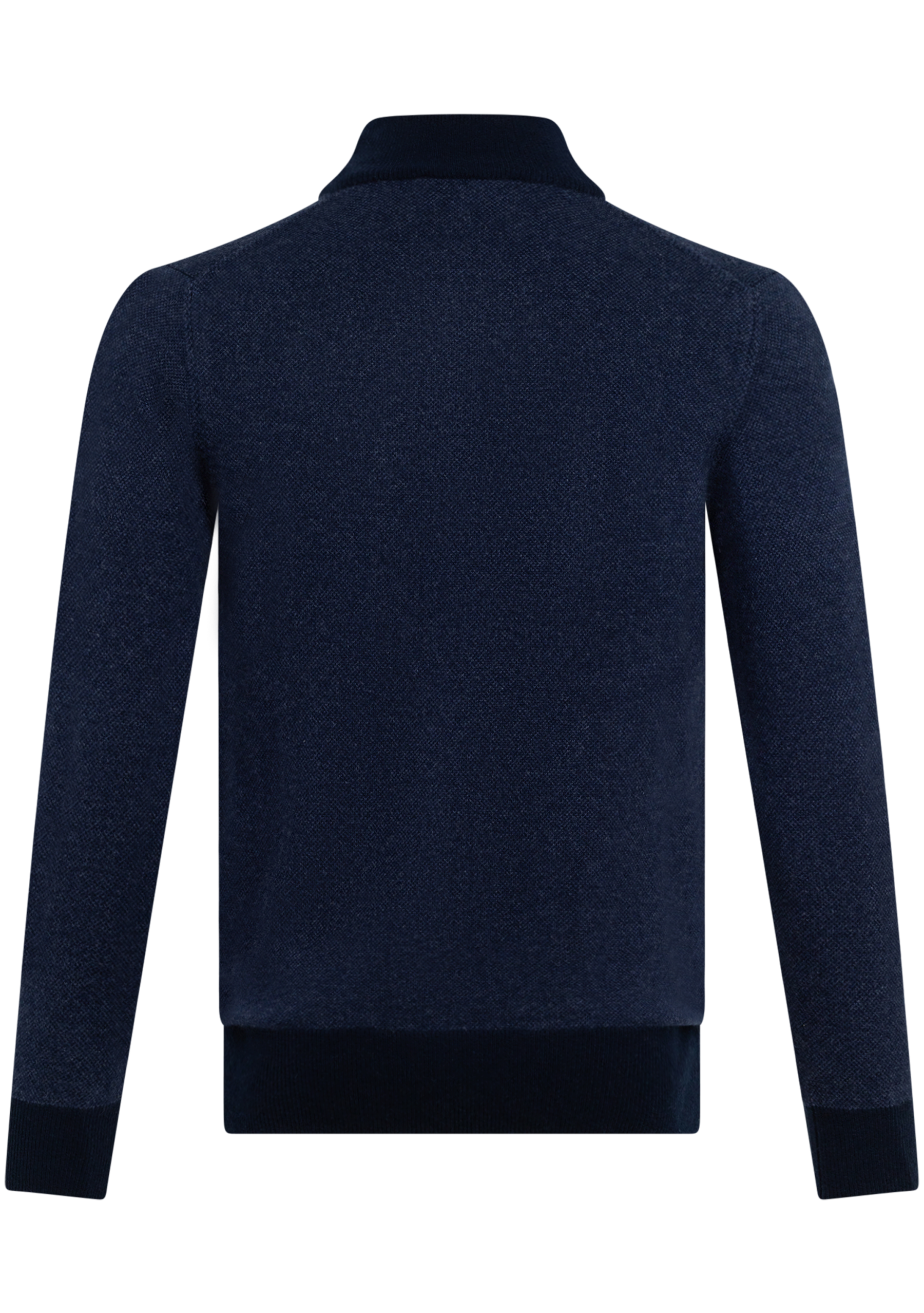 Cashmere half-zip trui | BLUE NAVY