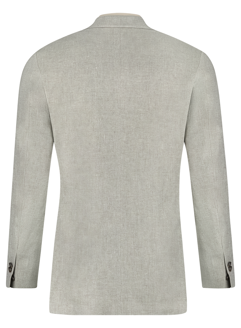 Blazer with detachable wool collar