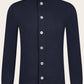 Cardigan met opstaande kraag van wol | BLUE NAVY