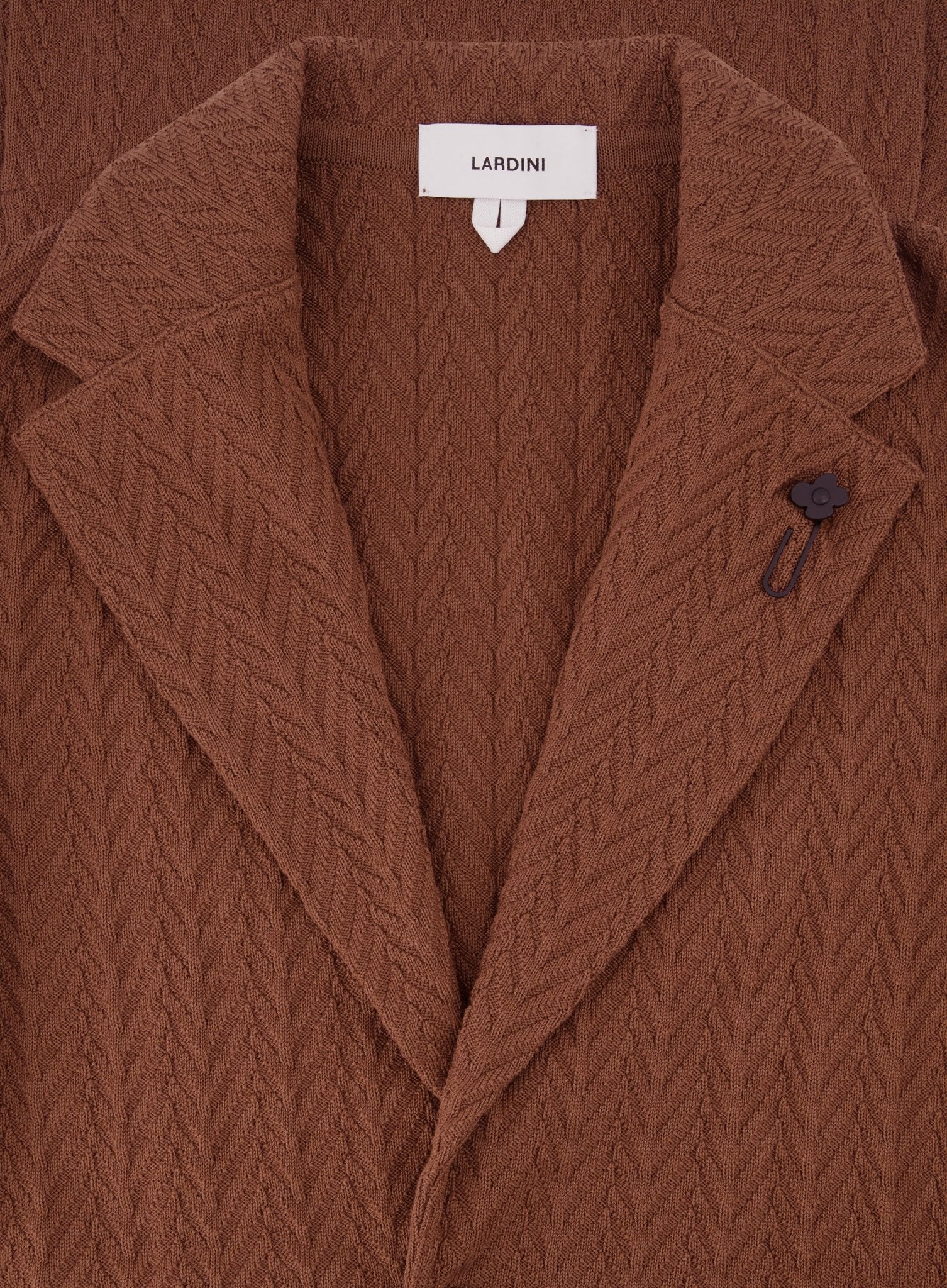 Knitted jasje van katoen | Roest