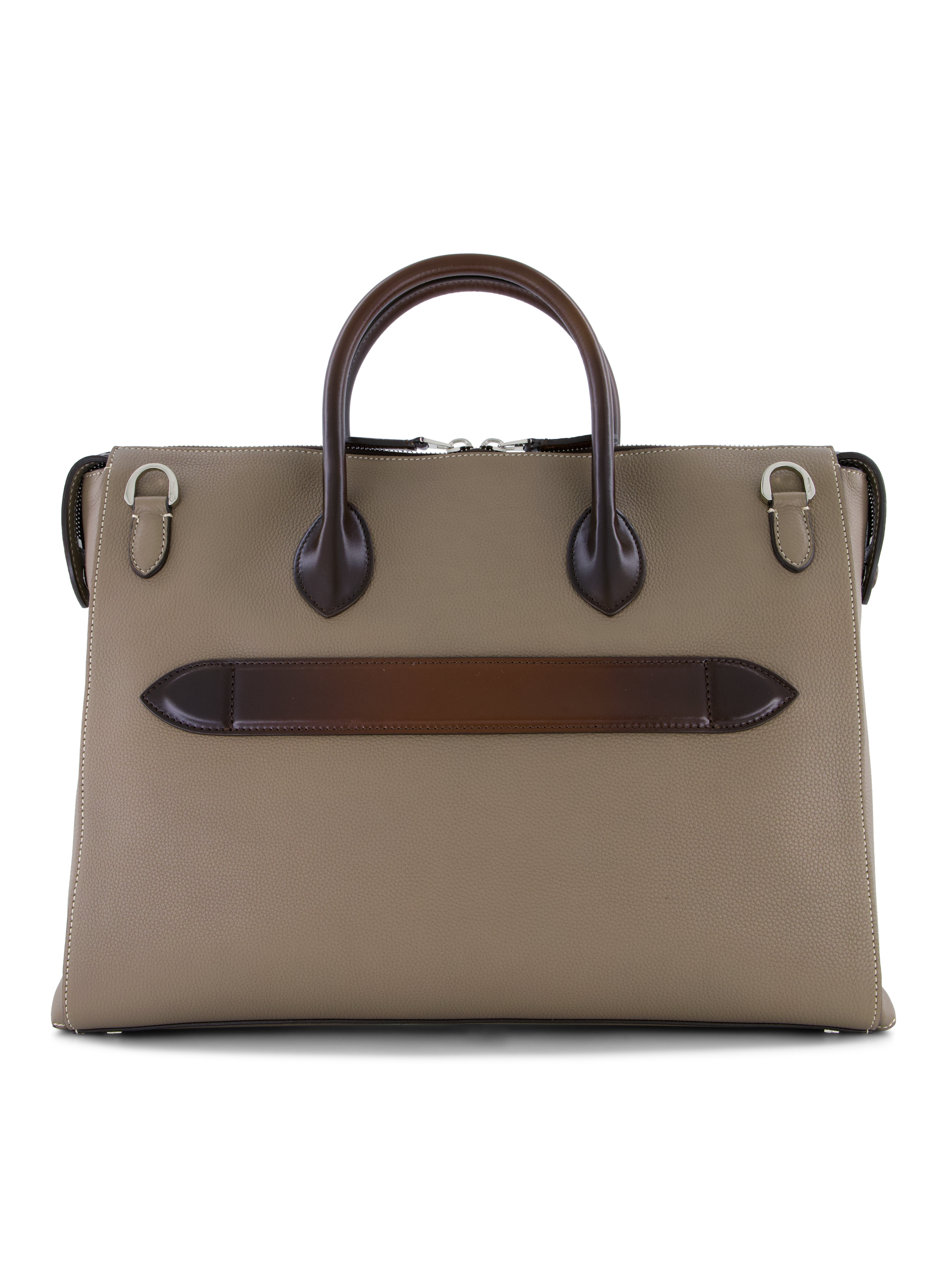 Laptop tas van leer | TAUPE