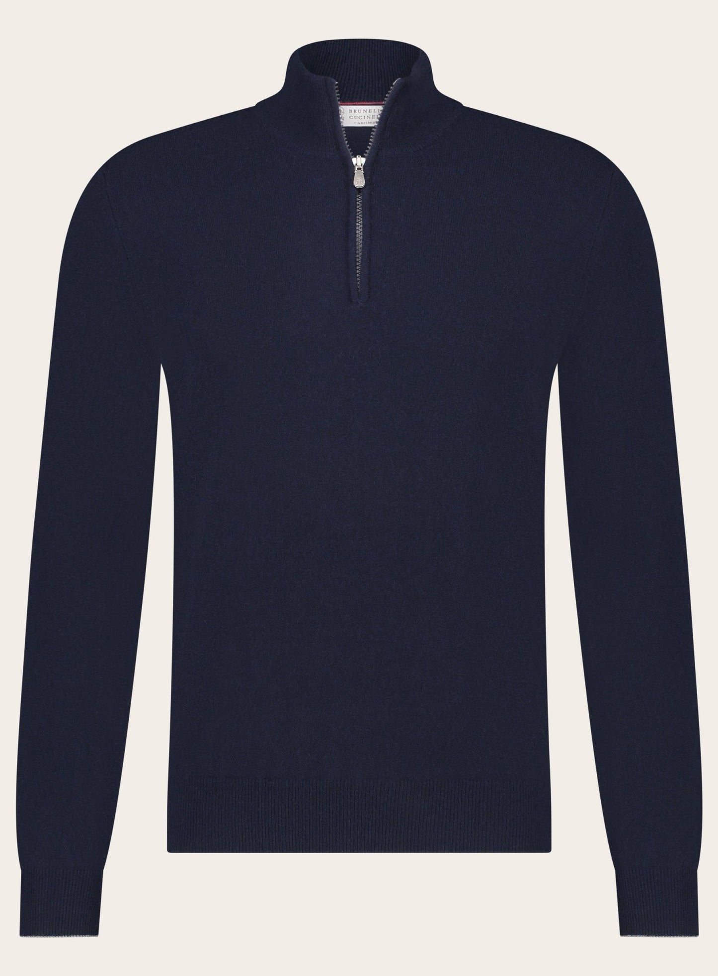 Half-zip trui van cashmere | Blue Navy