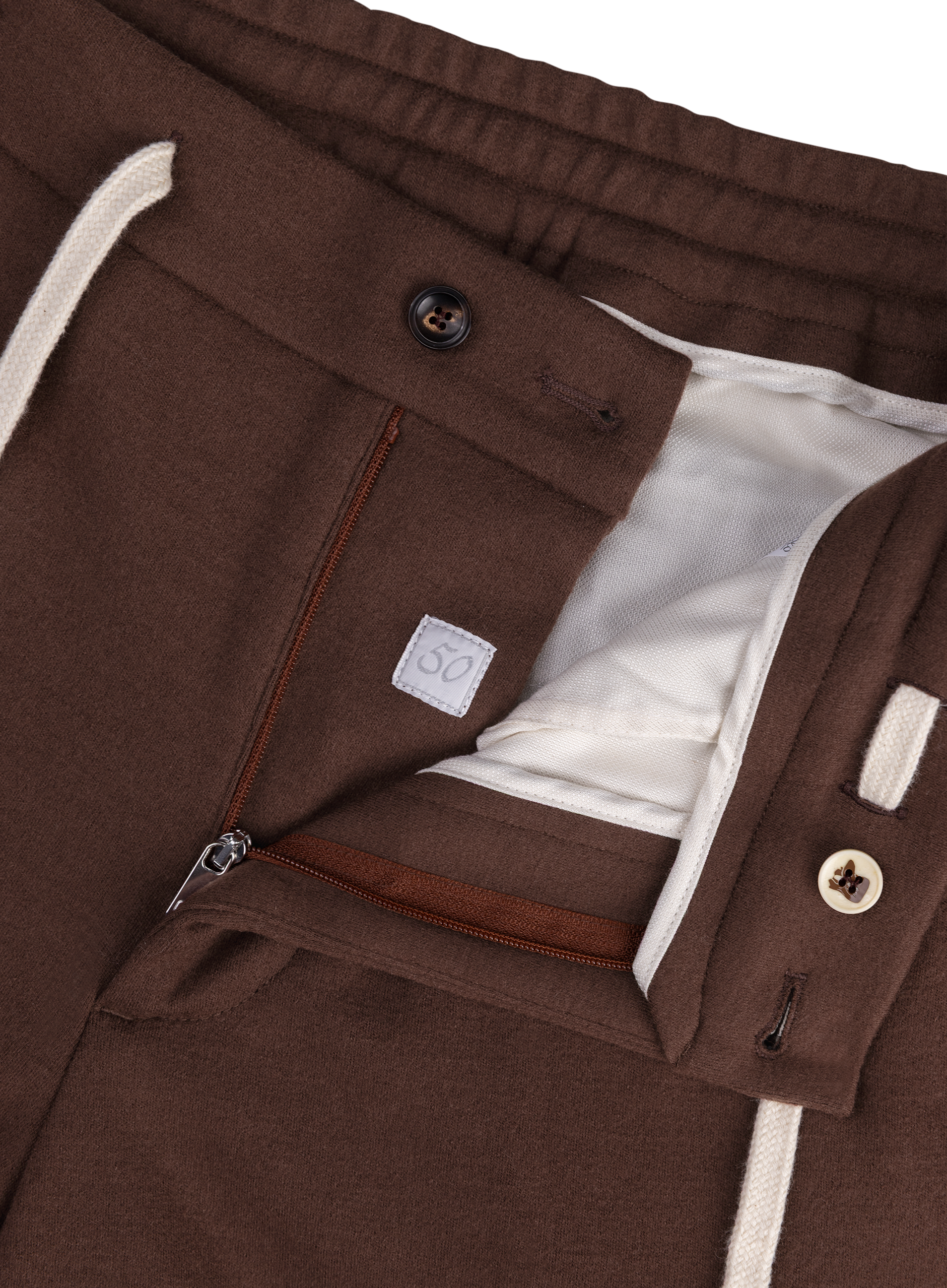 Jog pantalon van wol en cashmere | FULL_WIDTH | Bordeaux