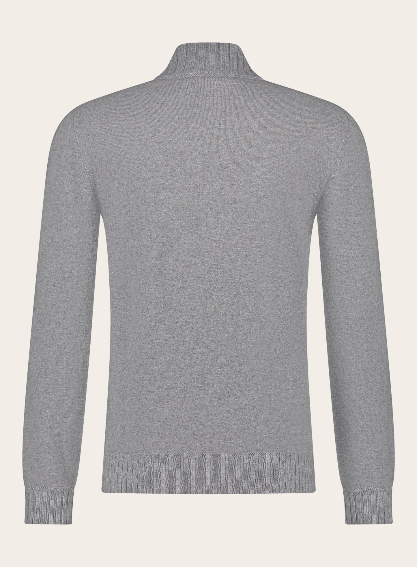 Ritsvest van cashmere | L.Grijs