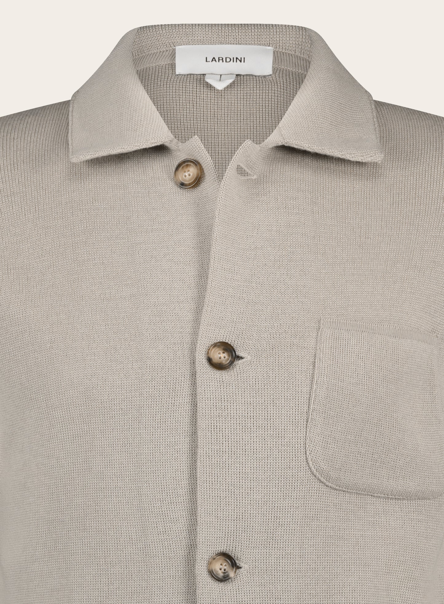 Regular-fit vest van wol | Beige