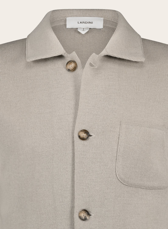 Regular-fit vest van wol | Beige