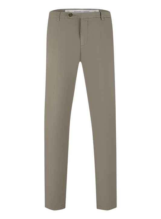 Singapore pantalon van katoen en cashmere | TAUPE