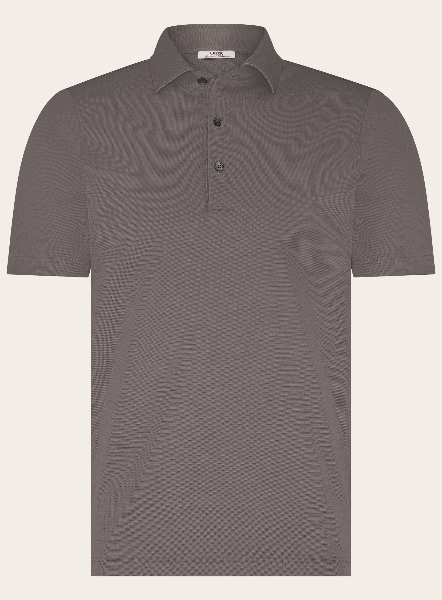 Poloshirt van katoen | TAUPE